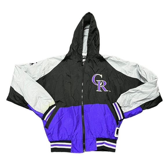 Vintage Other - Colorado Rockies MLB Johns Manville Zip Up Jacket size Medium